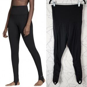 Stella Mccartney x Adidas Black Super High Rise Stirrup Comfort Tights